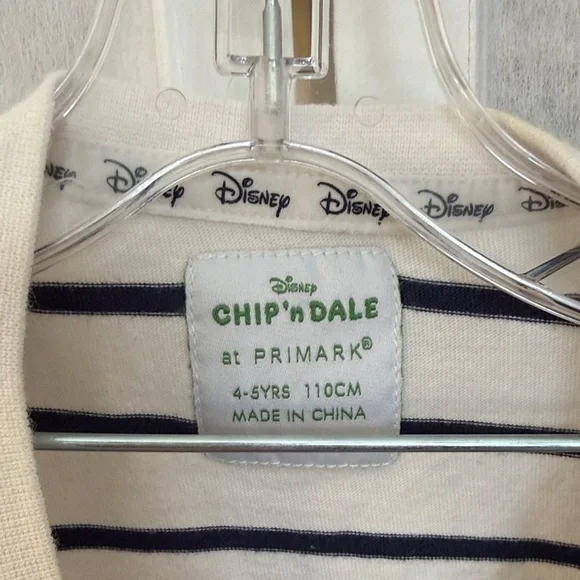 Disney Chip 'n Dale Kids Striped Shirt - Size 4-5yrs - Picture 4 of 7